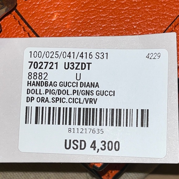 Authentic Gucci Diana Small Tote Bag $4,300 - Picture 6 of 12